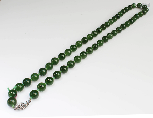 Antique Chinese Jade Necklace