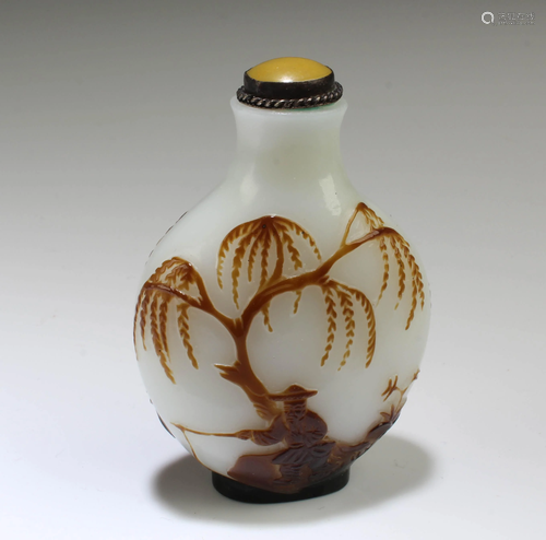 Chinese Peking Glass Snuff Bottle