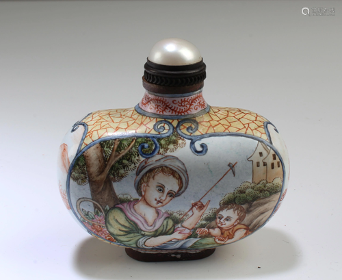 A Cloisonne Snuff Bottle