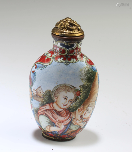 A Cloisonne Snuff Bottle