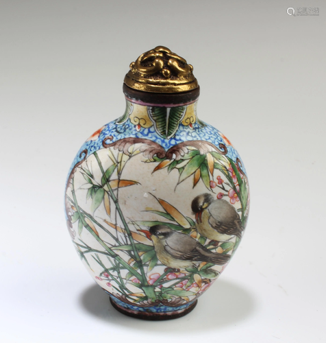 A Cloisonne Snuff Bottle