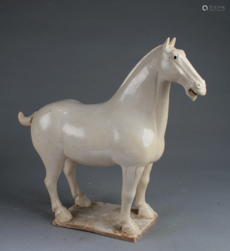 A Pottery Horse Statue