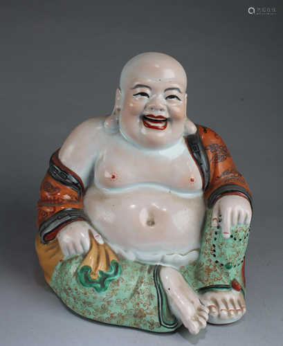 Chinese Porcelain Buddha Statue