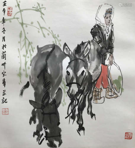 李宝峰 2002年作 牧驴图