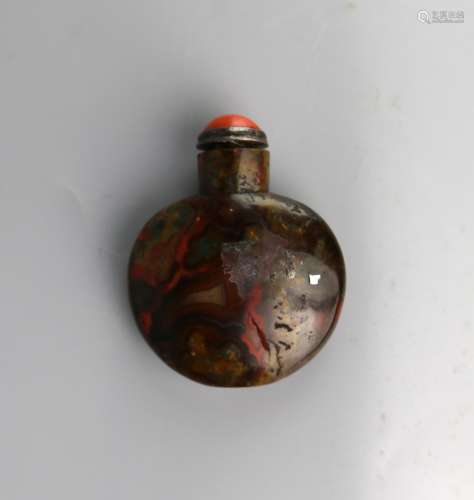 A Chinese Opal Snuff Bottle, Qing Dynasty