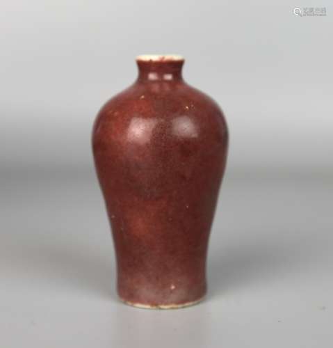 A Chinese Peachbloom Red Glazed Snuff Bottle, Qing