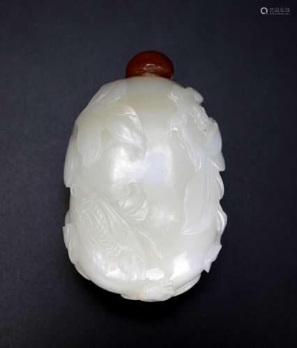 A Chinese Jade Snuff Bottle, Qing Dynasty