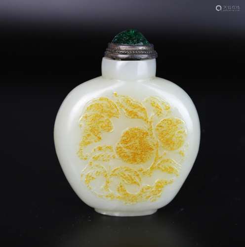 A Chinese Jade Snuff Bottle, Qing Dynasty