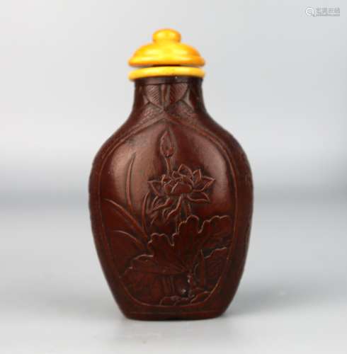 A Chinese Gourd Snuff Bottle, Qing Dynasty, Guangxu