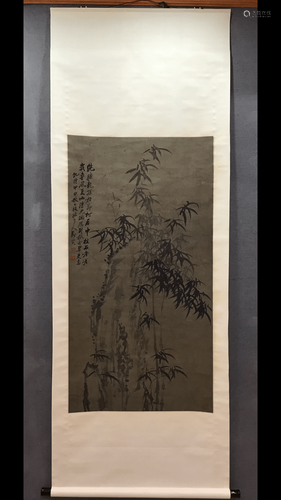 郑板桥 A Chinese Bamboo Painting, Zheng Banqiao Mark