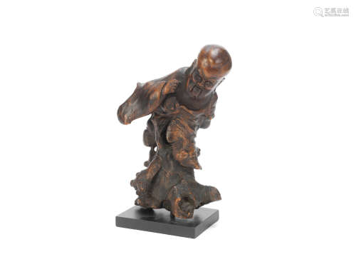A rootwood carving of Shoulao Late Qing Dynasty