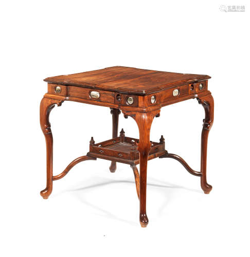 A rosewood gaming table Qing Dynasty