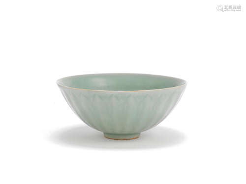 A Longquan celadon-glazed 'lotus' bowl Probably 13th century
