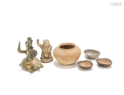 A varied group of early wares Warring States to Han Dynasty