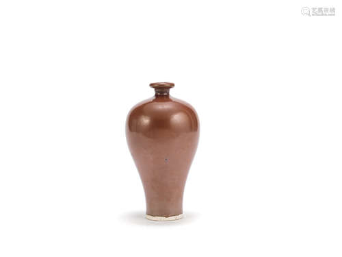 A russet-glazed vase, meiping Song Dynasty