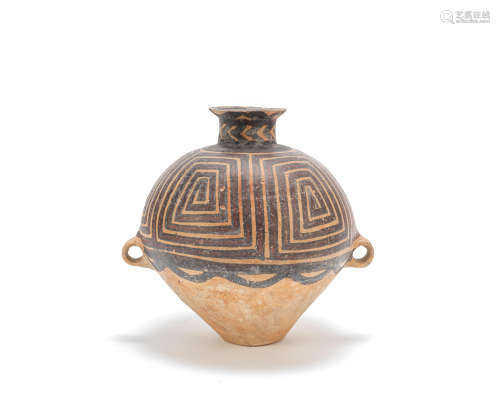 A Neolithic painted pottery jar Majiayao Culture, Mid 3rd Millenium BC