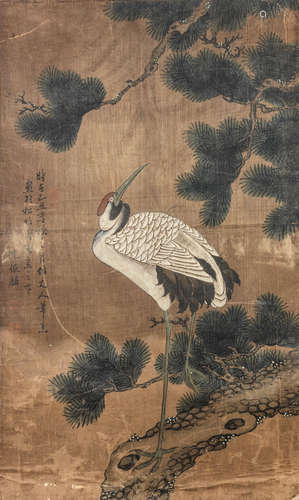 Shen Zhenling (Qing Dynasty) Crane