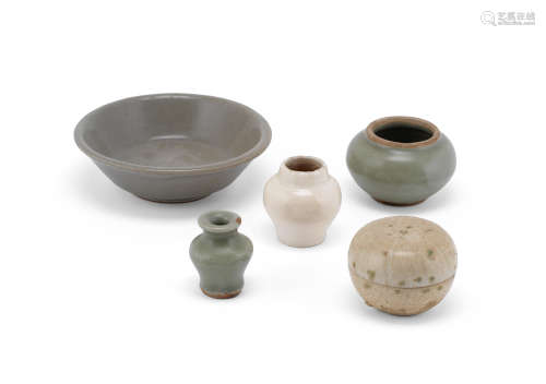 A group of Longquan and white glazed wares Song Dynasty