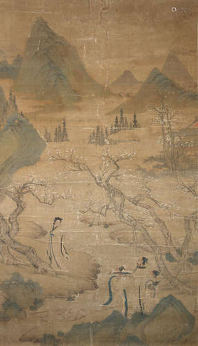 In the manner of Ma Yuan (18th/19th century) Travellers in the mountains