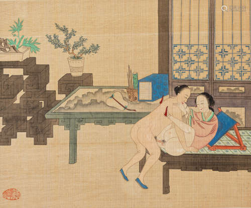 Anonymous (19th century) Erotic scenes