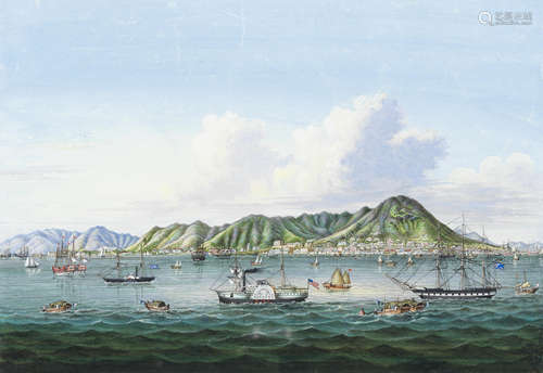 Studio of Lamqua (19th century) View of Hong Kong