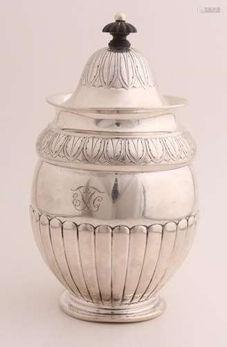 Silver tobacco jar, Denmark