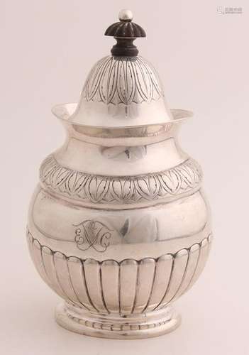 Small silver tobacco jar, Denmark