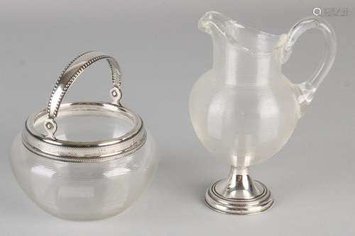 Cream set with silverware