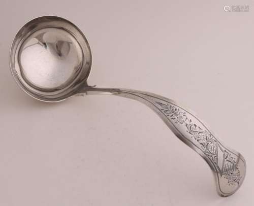 Silver serving spoon, 1876