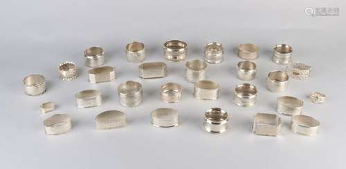 Silver napkin rings