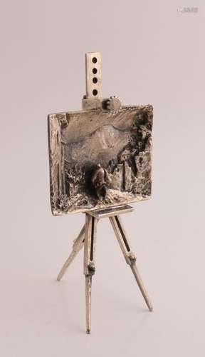 Silver miniature easel