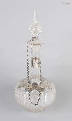 Silver mounted carafe, 1871