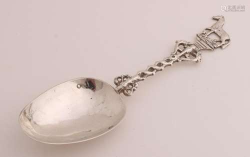 Silver birth spoon, 1836
