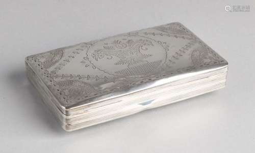 Silver tobacco box, 1846