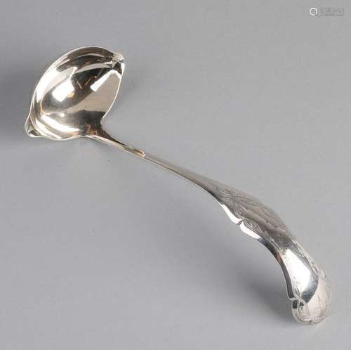 Silver ladle spoon, 1882