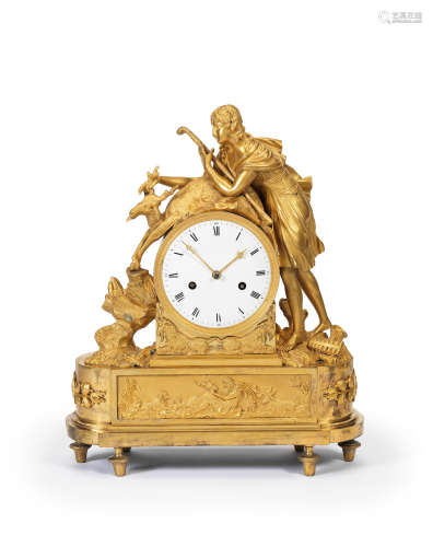 An early 19th century French ormolu mantel clock Unsigned 3