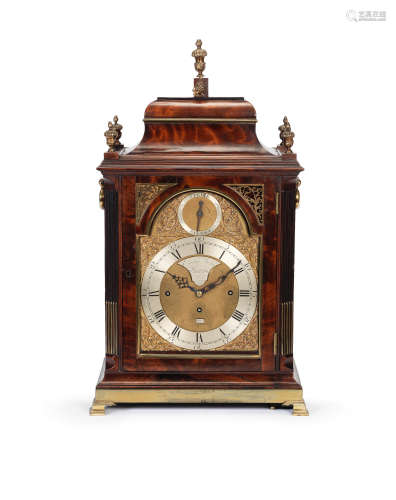 A good late 18th century quarter chiming mahogany table clock Eardley Norton, London. No. 1828 2