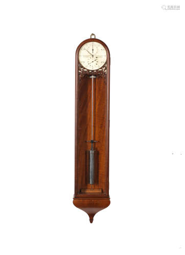 A fine and very rare late 19th century mahogany eight day, spring driven wall regulator of small size Charles Frodsham, No.84, Strand, London, Clock Maker to the Queen, No. 1097