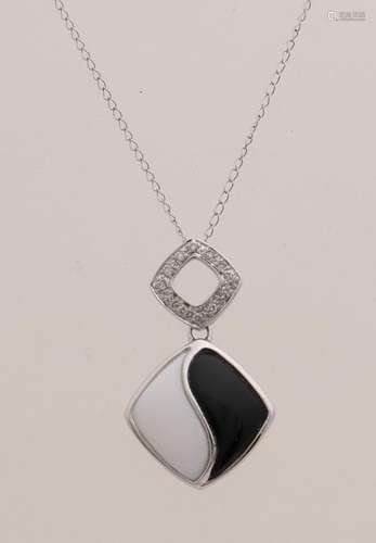 White gold pendant Ying Yang