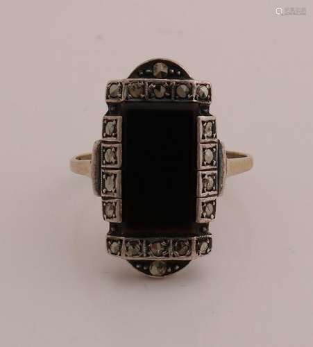 Ring onyx / marquise