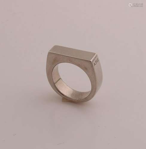 Silver men's ring