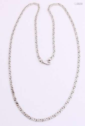 Silver necklace long