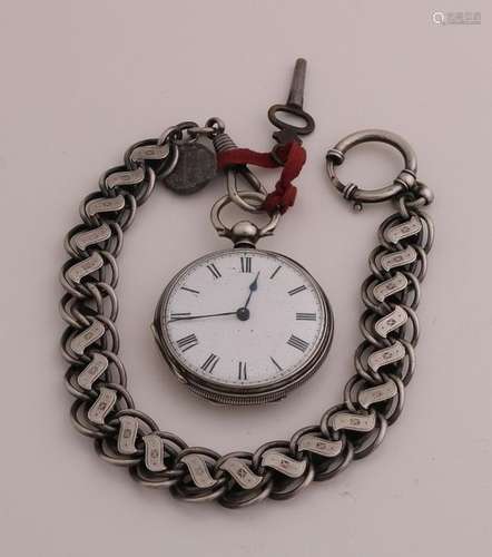 Silver pocket watch