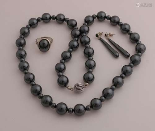 Hematite jewelry set