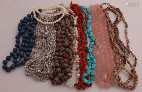 Lot of gemstone necklaces