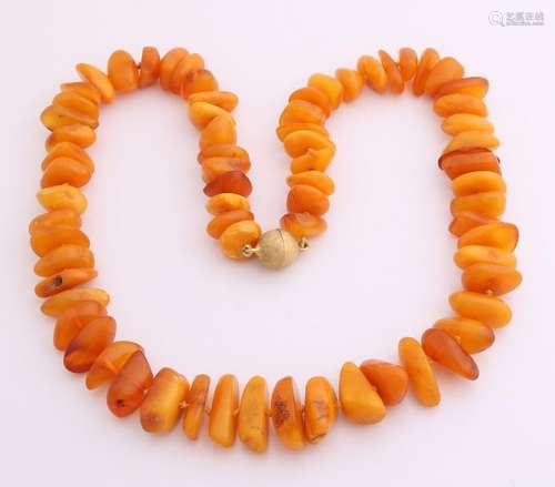 Amber stone necklace