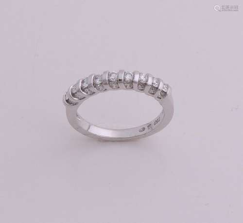 White gold ring with diamond