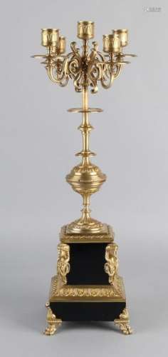 Antique 5 armed candlestick, 1880