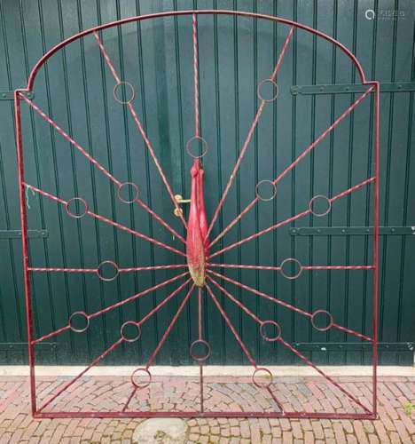Large wrought iron gate