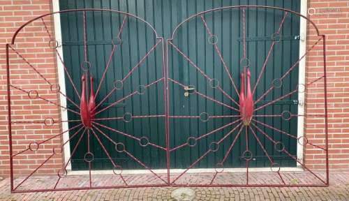2x Wrought iron gate